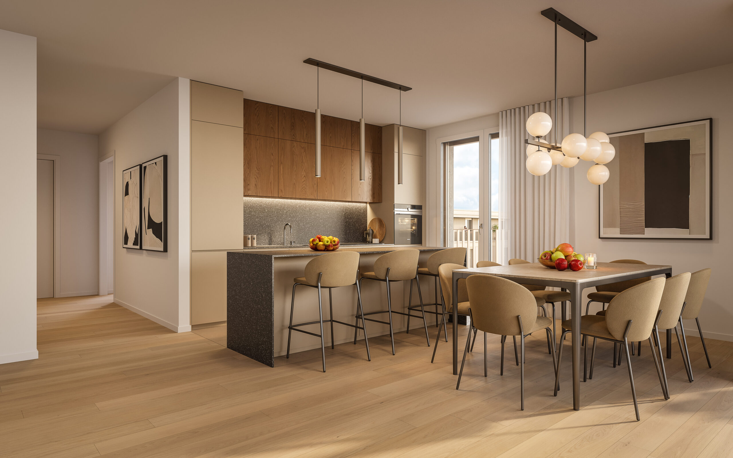 cuisine-ouverte-ecoquartier-appartement-vente-jardin-lully